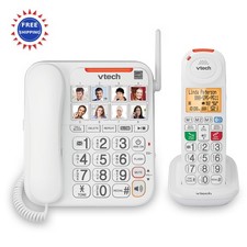 VTech SN5147 Amplified Senior Phone Cordless Answering Machine Big Buttons 90dB