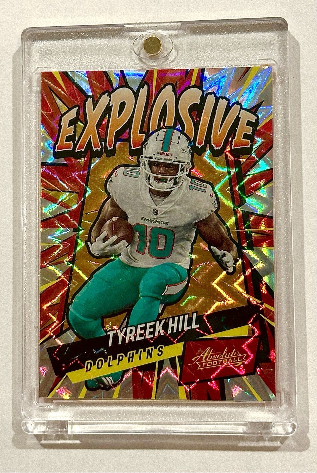 2022 Panini Absolute - Explosive Tyreek Hill #E28 CASE HIT SSP