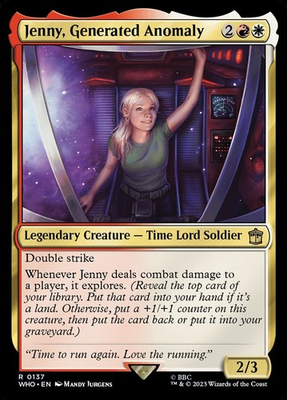 #ad Jenny Generated Anomaly 0137 Non Foil Rare Doctor Who Commander MTG Near Mint $1.47
