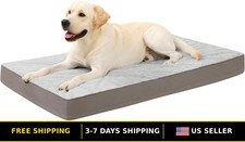 Waterproof Orthopedic Plush Bed for Large Dogs with Removable Cover