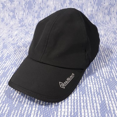 TrailHeads Hat Cap Outdoor Trail Running Ponytail Black Strapback