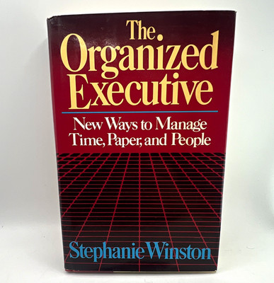 The Organized Executive by Stephanie Winston 1983 HC/DJ W. W. Norton