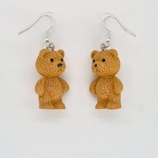USA Seller Teddy Bear Pet Animal Resin Earrings Necklace Set Jewelry