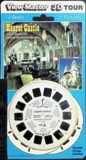 Hearst Castle San Simeon California 3d View-Master 3 Reel Packet - Full Color
