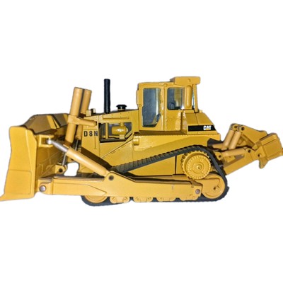 NZG No. 298 Caterpillar D9N Planierraupe, Ocker, M 1:50, Zinkguss, W. Germany.