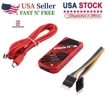 PICkit3 Microchip Original MPLAB PICkit 3 PIC In-Circuit Debugger Programmer USA