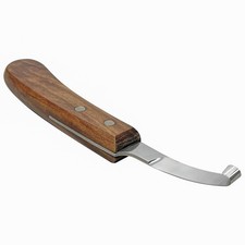 Left-Handed Hoof Knife   Razor Sharp Short J2 Steel Blade, Professional Farri...