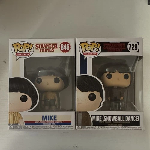 Funko Pop! Vinyl Stranger Things Mike #846 & Mike (Snowball Dance) #729 Figures
