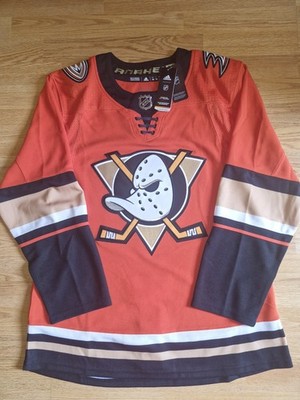 Trikot Anaheim Ducks Adidas Authentic NHL Home Orange, Größe 46 Neu mit Etikett
