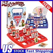 Guess Bible Who I Am Board Games for Kids Classic 24 Characters Toys KU