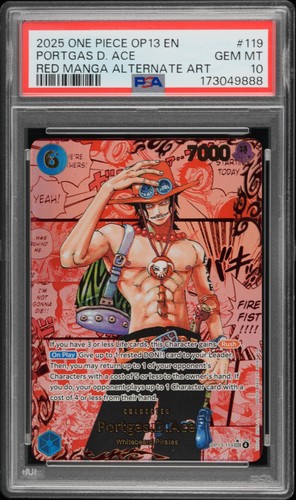 Portgas.D.Ace (Super Alternate Art) graded PSA 10 for sale on eBay