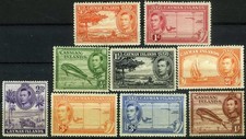 Cayman Islands 1938 King George Island Scenes MH (SC# 100-106, 108, 114-115)