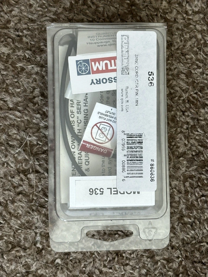 New Quantum Model 536 Cable /Cord 18" .5m Coiled for radio Slave w/free shipping - Image 2 of 2