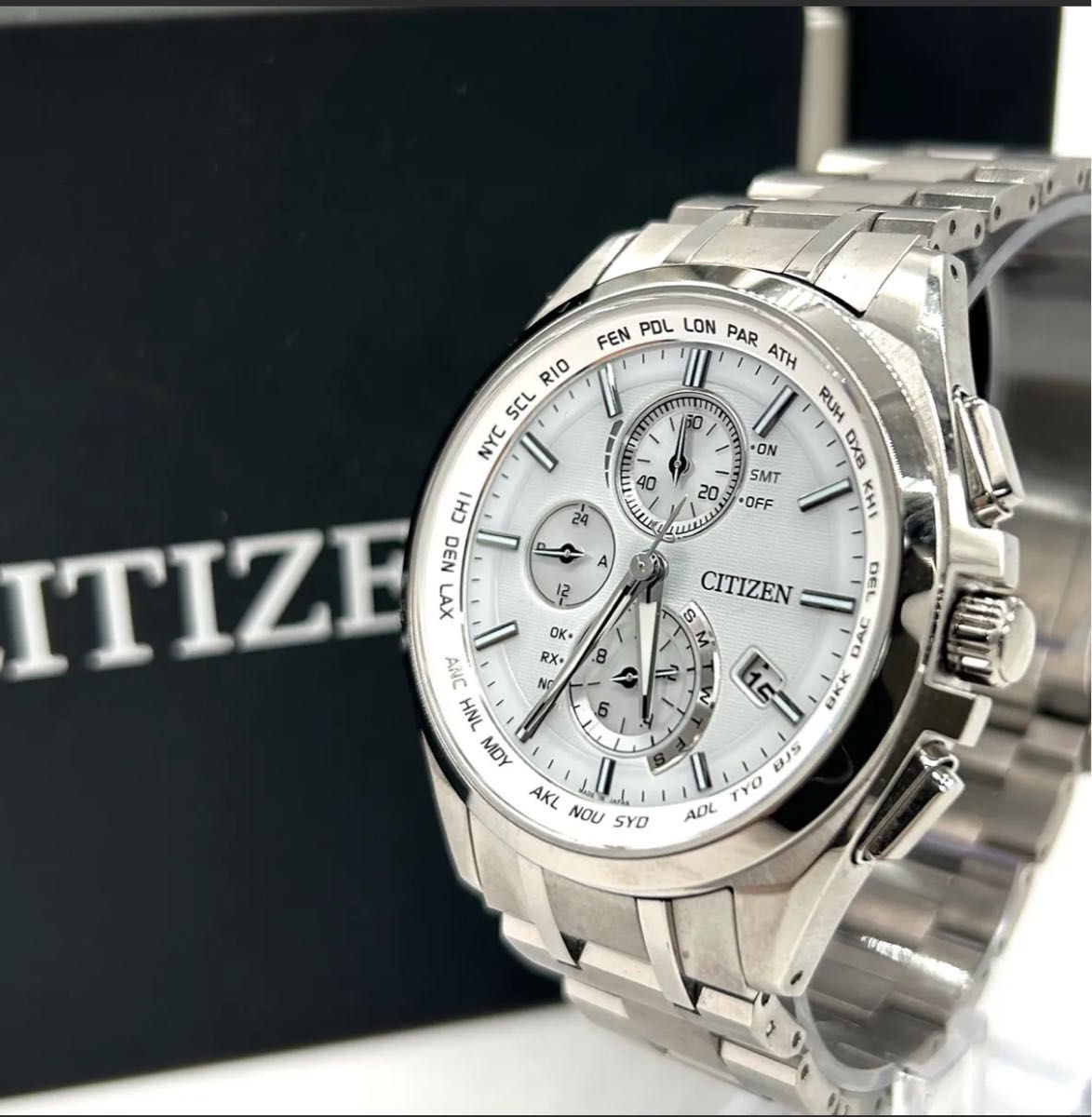 Citizen Attesa H804-T018696 Eco-Drive Chronograph White Citizen Attesa H804-T018696 Eco-Drive Chronograph White