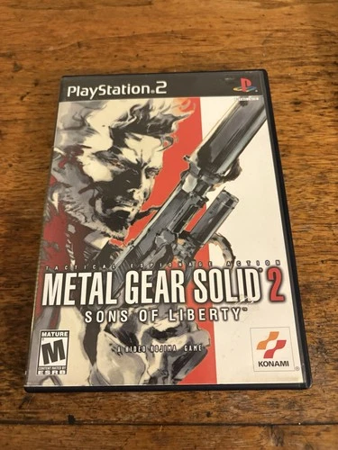 Metal Gear Solid 2 Sons of Liberty PS2 Complete CIB Tested Black Label