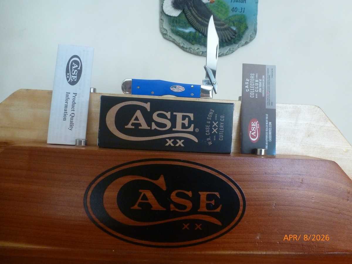 CHASSEUR 鋳鉄製 コクエル16cm キャビア Case XX #16406 Royal Blue Synthetic Smooth Cheetah Cub Knife 411-1