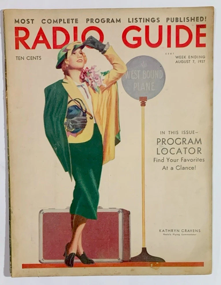 Vintage Radio Guide Magazine Week Ending August 7 1937 | eBay