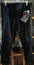 Motogirl Moto Ribbed Pants Black Sz 22 Petite New w/Tags