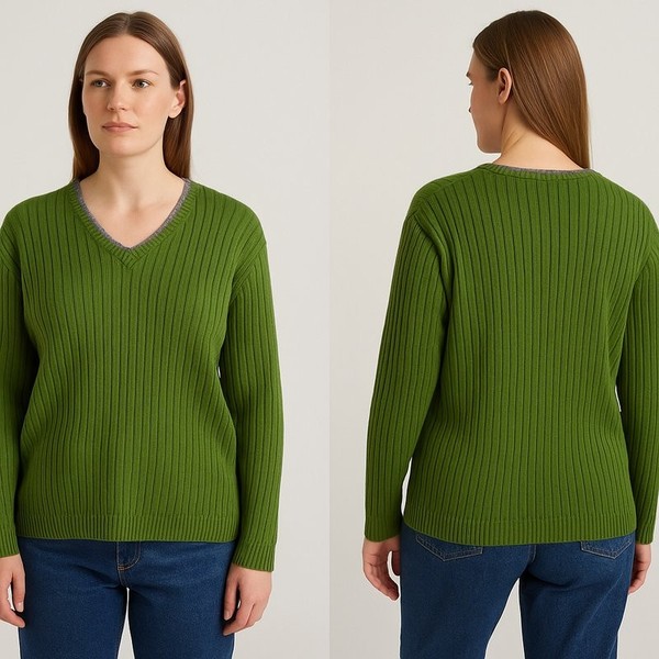 Women OVS Venezia Pullover Green Acrylic 40 / L /