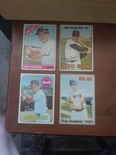 Tony Conigliaro (4 card lot) 1966, '67 & 1969, '70 Topps