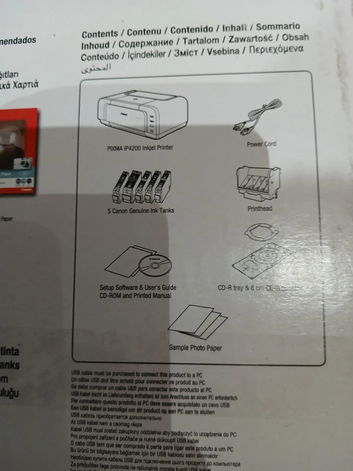 Canon Pixma iP4200 Tintenstrahl Foto & CD & DVD Drucker Wie Neu ! XP ! USB ! - Bild 4 von 4