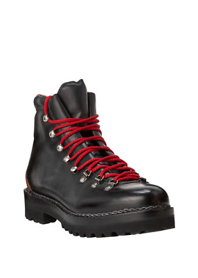 Ralph Lauren Purple Label Fidel Burnished Calf Leather Hiking Boots New $1895