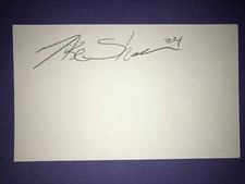 2019 RED SOX: Mike Shawaryn, SIGNED 3x5 Card