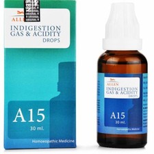 Allen A15 Indigestion Gas  Acidity Drops 30ml for Constipation, Bowel,
