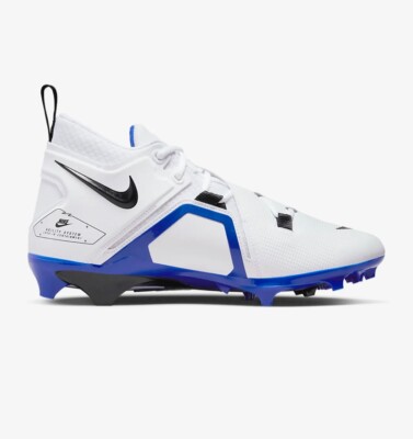 Nike Alpha Menace 3 Shark Cleats Mens Size 11 Blue White FastFlex New Mens Nike Alpha Menace 3 Shark Football Cleat White/Blue  main image 4