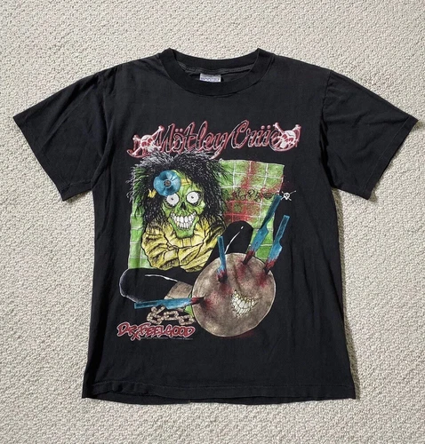 Motley Crue Dr. Feelgood -90 Tour Concert T-Shir 1980s vintage concert t-shirt, vintage, single stitch, B+ condition