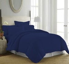 Duvet Quilt Cover 200TC Egyptian Cotton 3PC Bedding Set Single Double King Super