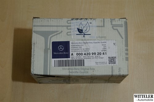 Mercedes-Benz original Bremsbeläge Bremsklötze Bremse vorn E  