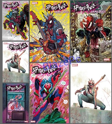 Spider-Punk Arms Race #1 A B C D E FOIL Variant Set or 1:25 1:100 Option 2024 NM