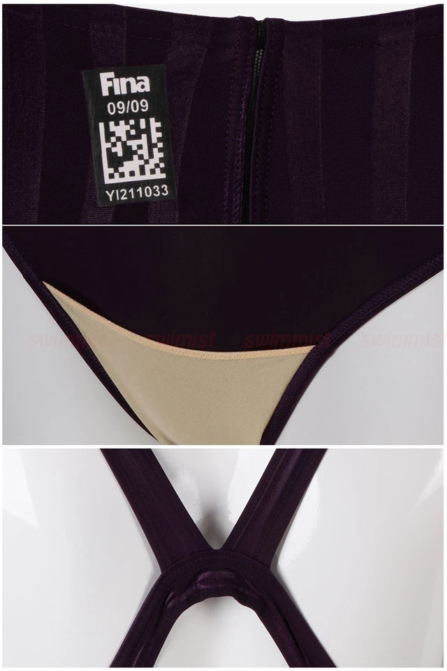 TRAJE DE BAÑO DE PIEL DE RODILLA ENTRENAMIENTO COMPETICIÓN MUJER YINGFA 982 APROBADO POR LA FINA TODAS LAS TALLAS Foto 2 de 3