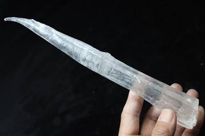 233mm Unusual MELT ICE like Well Terminated Selenite Crystal China CMM530896 