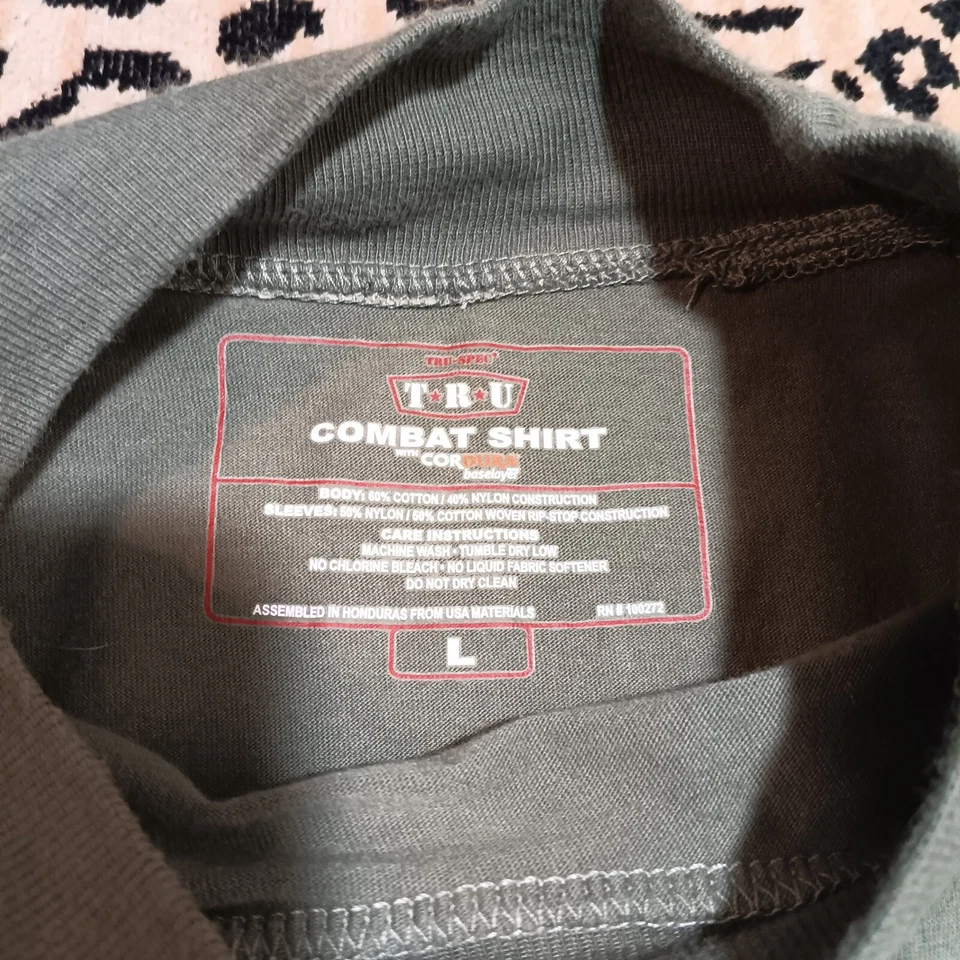 Camisa de Combate TRU-SPEC CoreDura Para Hombre, GRANDE, Marrón/Multicam Doble Codo Foto 3 de 4