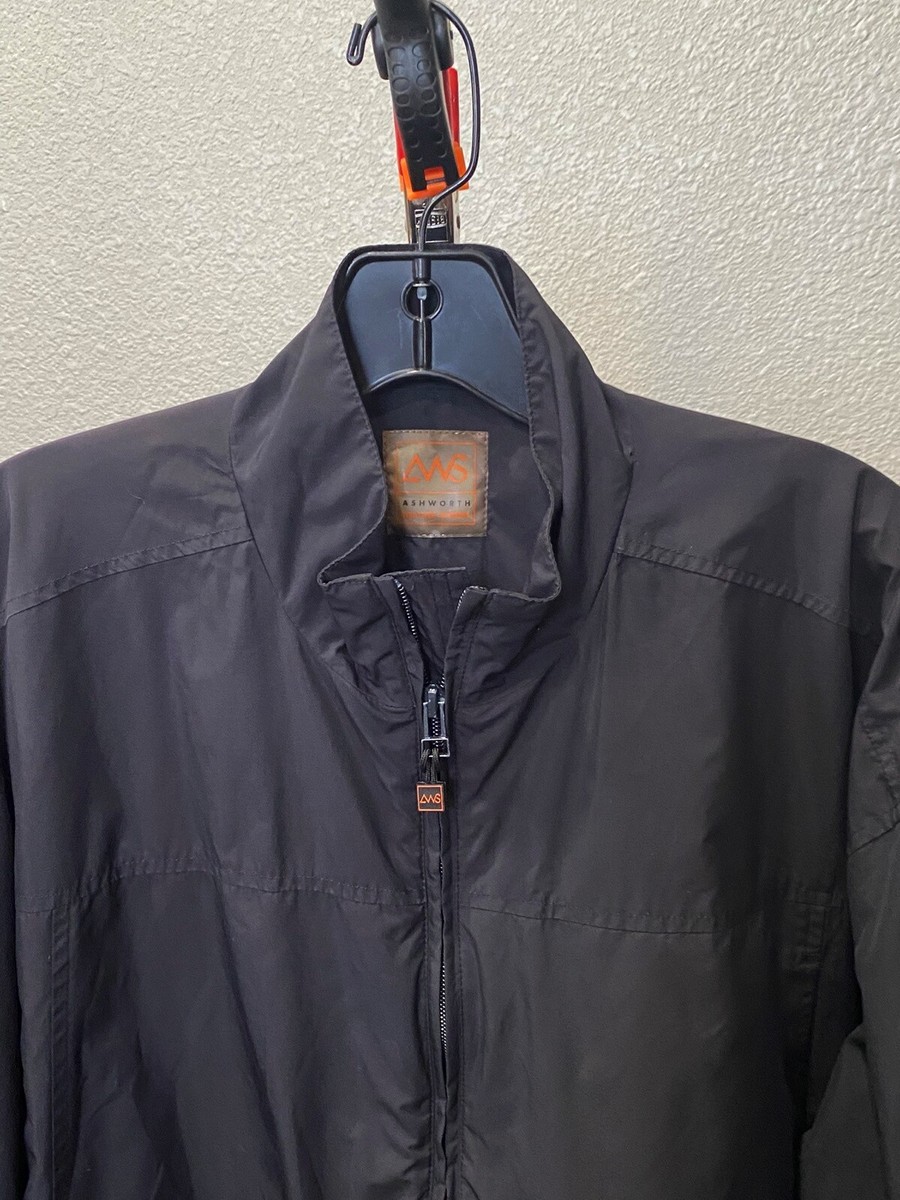 AWS Ashworth Zippered Wind JACKET COAT Large L | eBay