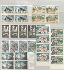 1963 FRANCE  SERIE TOURISTIQUE  YV. 1390 a 1394A  N. 7  BLOCS x 4  MNH**