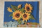 Vintage Sonnenblumen Stillleben fertig Nadelspitze