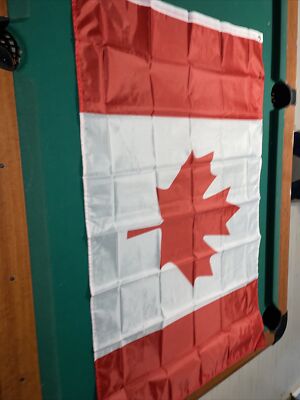 Canadian Flag 3 x 5 ft Polyester Canada Maple Leaf Banner Indoor Outdoor Grommet