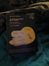 Audien ATOM PRO 2 Wireless Rechargeable OTC Hearing Aid Brand NEW!