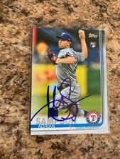 Adrian Sampson Signed 2019 Topps Update Rc Texas Rangers US219 Chicago Cubs
