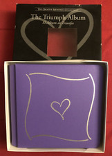 Creative Memories Scrapbook 7X7 TRIUMPH Purple Silver Heart Scrapbook Album