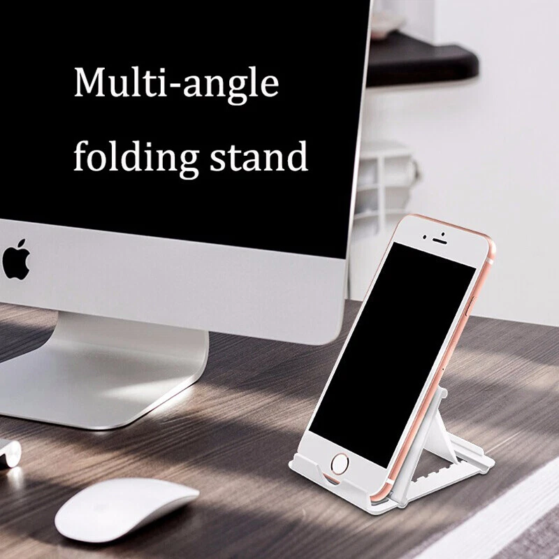 2-Pack NEW Phone Holder Foldable Desk Stand Multi-Angle Mount For iPhone Samsung - Image 2 of 4