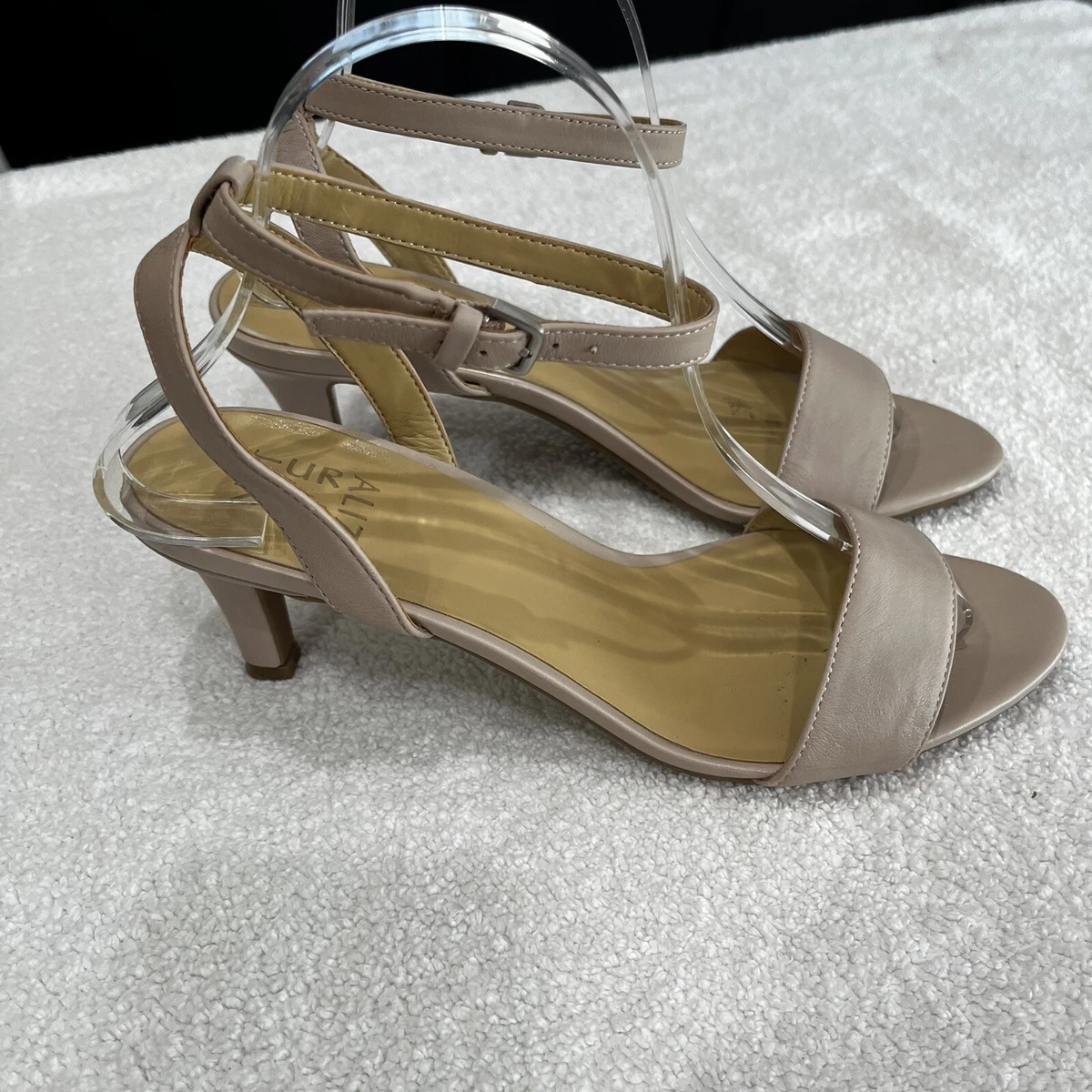 Naturalizer Women s Leah Ankle Strap Sandal Beige Neutral. 9 eBay