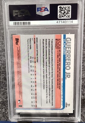 2019 Topps Chrome - Vladimir Guerrero Jr Rookie Refractor RC - PSA