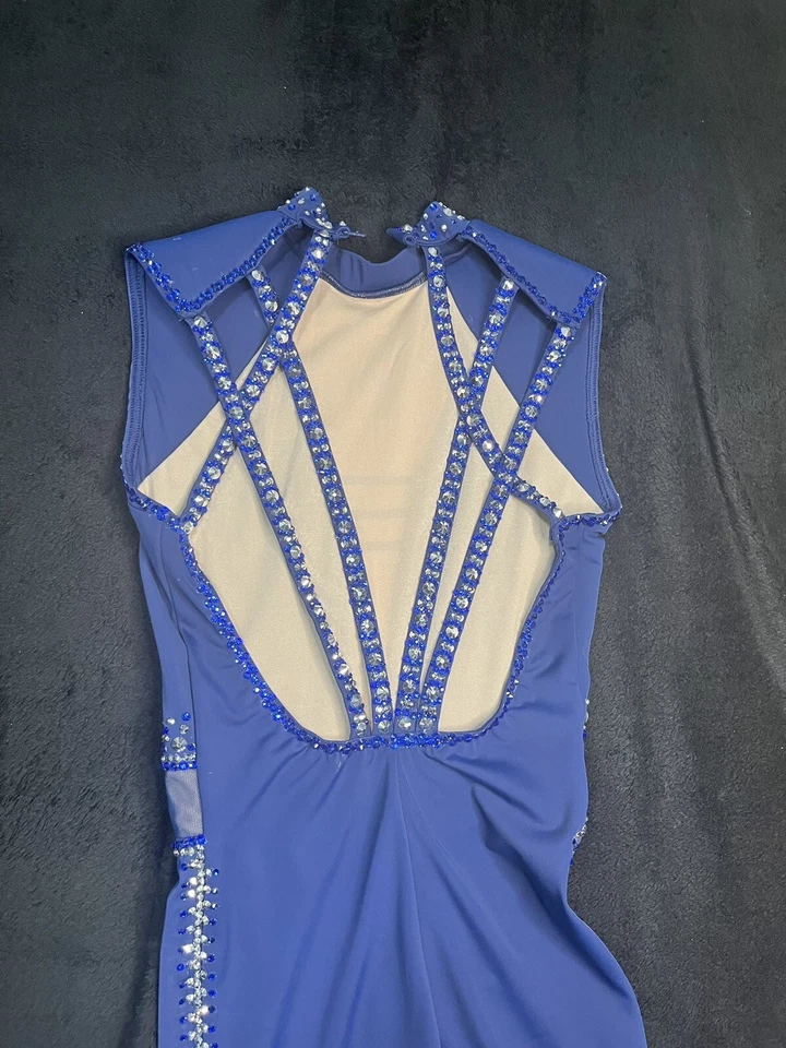 Nuevo Disfraz de Baile WEISSMAN Acro ICON MT12258 Azul Marino Unitard Adulto Pequeño Foto 4 de 4