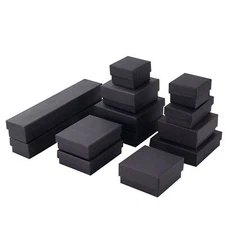 Cardboard Jewelry Gift Boxes Bulk Wholesale Necklace Organizer w/ Sponge Filled