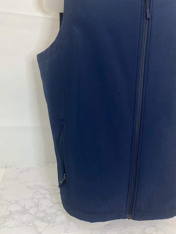 Port Authority River Systems Vest Mens Size M Full Zip Blue Fleece Lined S1 - Image 3 of 4