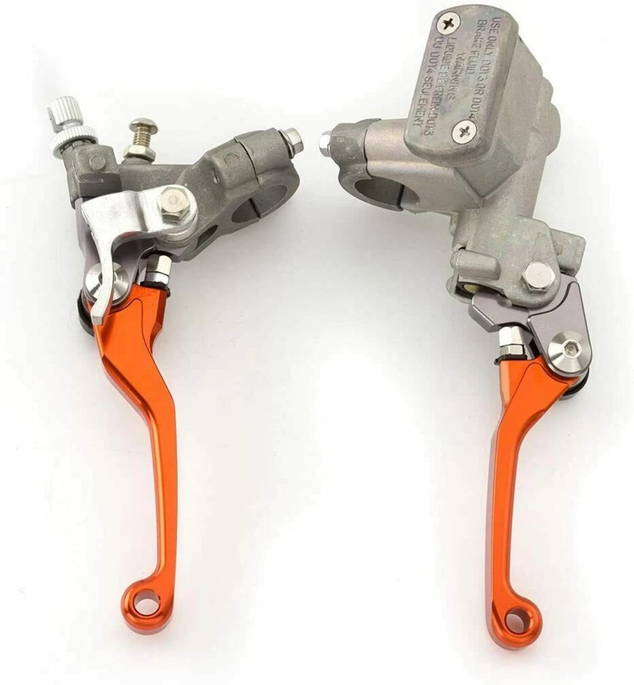 Orange Motorcycle Brake Master Cylinder Clutch Perch Levers Kit For Honde CR125R — 第 2/4 张图片